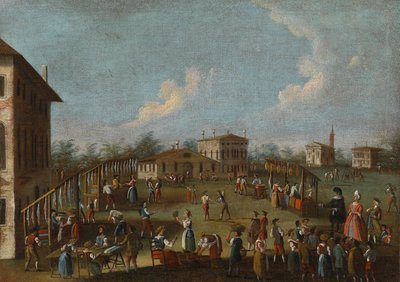 Rural Market Scene in Veneto by Gabriele Bella